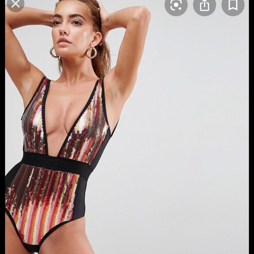 ASOS sequin swimsuit